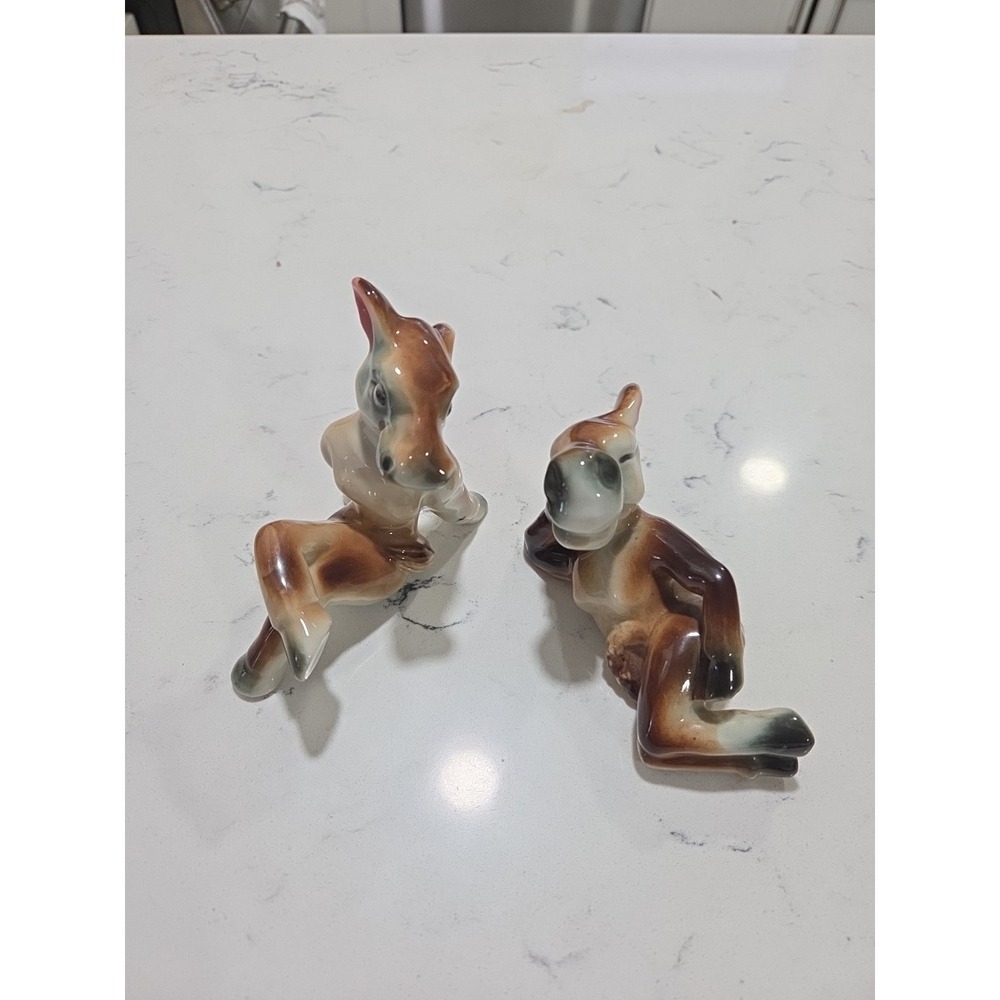 vintage made in Japan sexy Donkey Ceramic figures